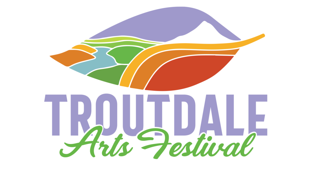 logo for the Troutdale arts festival formerly fall festival of the arts